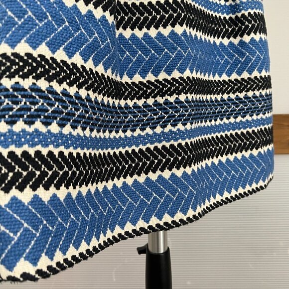 Anthro Nomad Norman Carper Textural Herringbone Stripe Mini Skirt POCKETS! Sz S - Picture 4 of 14